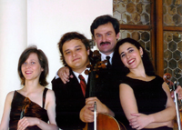 Milander Quartett - Milana Chernyavska, Klavier. Lisa Schatzmann, Violine. Alexander Moshnenko, Viola. Nikolay Gimaletdinov, Cello 